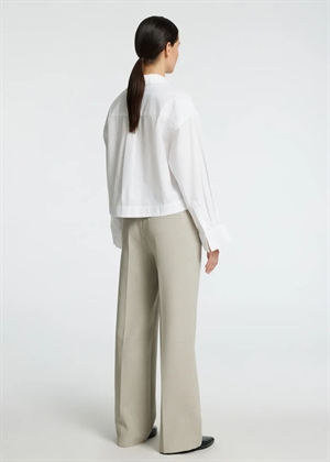 Astha ls cropped boxy skjorte Bright White Selected Femme 